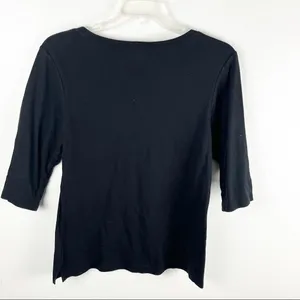KAVIO Classic Black 3/4 Sleeves Saints LSU Fleur De Lis Top, Size XL Football thumbnail 2