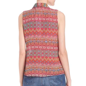 Diane Von Furstenberg Blakely Coromandel Silk‎ Blouse Womens 4 Multi Boho Luxe thumbnail 2