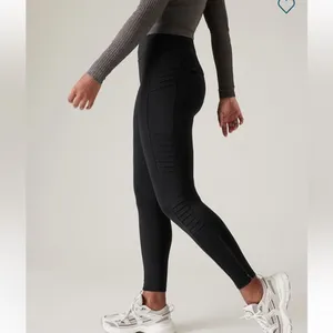 Athleta Delancey Moto Black Tight Legging Pant W-800 Sz S thumbnail 5