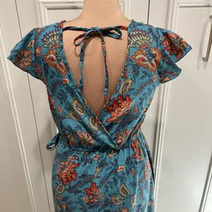 Band Of The‎ Free Faux Wrap Maxi Dress Floral Boho Peasant Romantic Cottagecore thumbnail 8