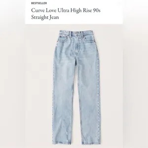 Abercrombie & Fitch Curve Love The 90’s Straight Ultra High Rise Size 25/0 R thumbnail 12