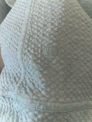 Lululemon All Yours Crew Bubble Dot Heather Blue/White Size 10 thumbnail 5