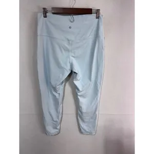 Lululemon 14 Icing Blue Leggings Women Align High Rise 23 Inch Crop Double Lined thumbnail 7