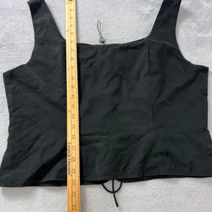 Scarlet Darkness Renaissance Size Corset Vest 2XL Black Lace-Up Goth Steampunk thumbnail 5