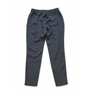 Gap Navy White Geometric Print Pull-On Pants Elastic Waist Size S thumbnail 2