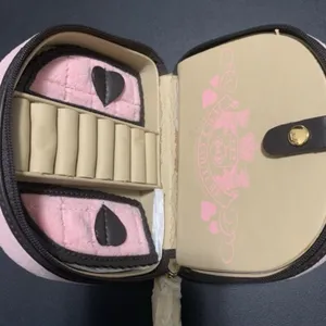 Juicy Couture Pam & Gela Pink Velour Travel Jewelry Case Bag New With Tags thumbnail 7