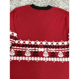 Star Wars Cardigan Women Red Black Darth Vader Storm Trooper Sweater Size M thumbnail 8