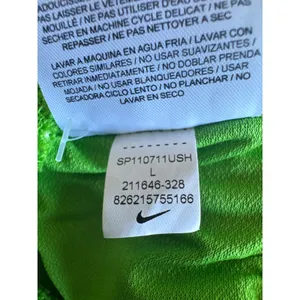Nike Dri-FIT Tempo Running Shorts Lime Green Blue Women Large 211646-328 thumbnail 5