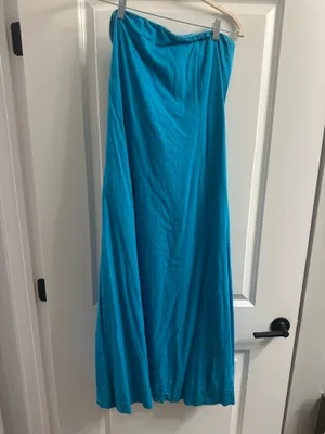 1 State Blue linen maxi dress thumbnail 3