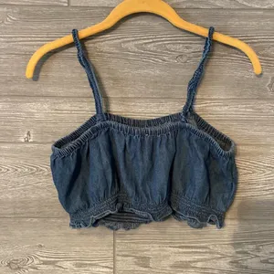 American‎ Eagle Denim crop top tank medium thumbnail 3