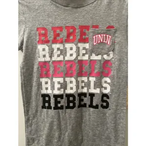 University Of Nevada Los Vegas UNLV Rebels Womens Juniors T-Shirt S Multi-Color thumbnail 3