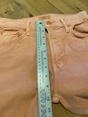 Mother The Insider Ankle Fray Jeans Chalk It Up Size 28 thumbnail 4