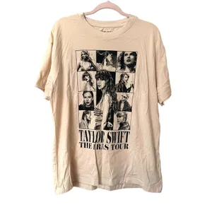 TAYLOR‎ SWIFT Eras Tour Merch Tee Cream Large thumbnail 2