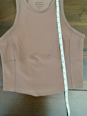 Athleta Salutation Ribbed Mix Tank Smoky Rose Mauve Size Medium thumbnail 7