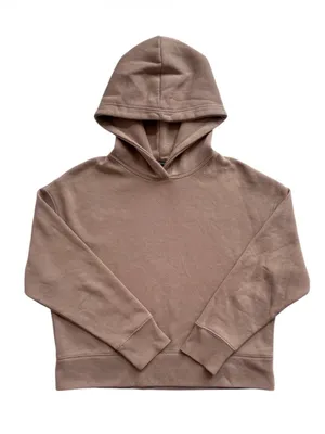 Zara Brown Boxy Hoodie Size Medium thumbnail 1
