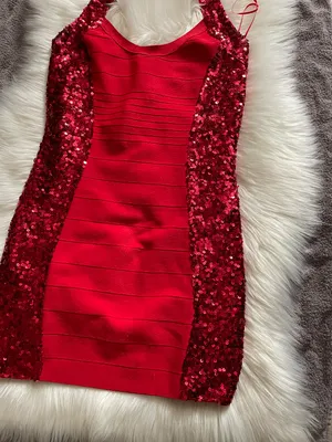 Guess Sequin mirage Bandage Halter Dress thumbnail 4