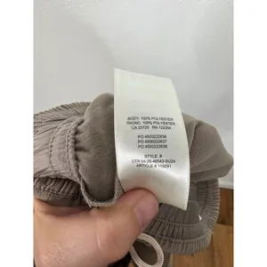 Aritzia Wilfred Cargo Shorts Taupe Brown Elastic Waist Textured Fabric XS 119291 thumbnail 5