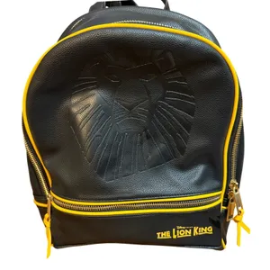 New Disney The Lion King Broadway Musical‎ Mini Backpack Black Yellow Simba thumbnail 9