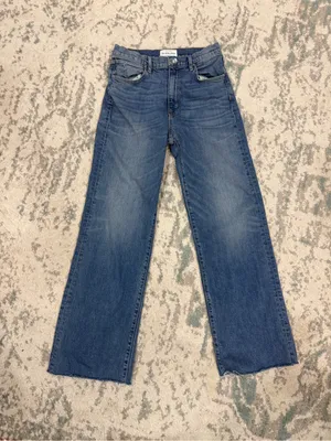 SLVRLAKE Grace High Rise Wide Leg Jeans Size 29 Blue Denim thumbnail 3