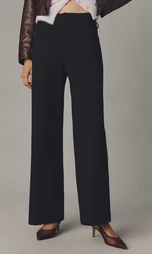 Anthropologie The Colette Full Length Pants: Ponte Edition in Black- 25 thumbnail 1