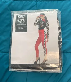 Womens race car driver costume M 6-8 thumbnail 1