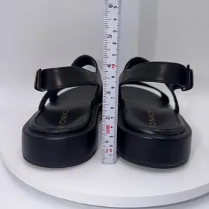Vionic Madera Black Leather Slingback Platform Sandals Women's 8.5 Comfort Arch thumbnail 5