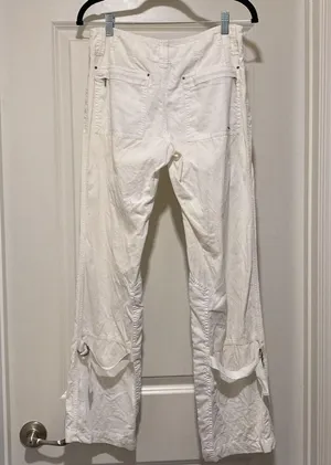 Free People white corduroy pants, size 2 thumbnail 4