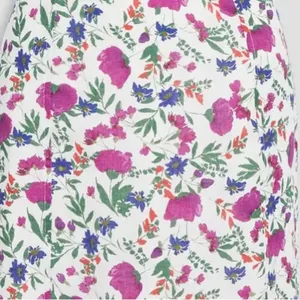Vix Paula Hermanny Clover Yana Floral Mini Dress in White XS Linen Rayon $268 thumbnail 4