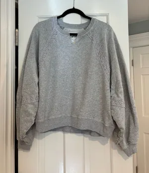 Aerie Lace Trim Crew Neck thumbnail 1