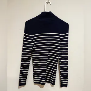 Ralph Lauren Men's Sweater in Navy and Cream Stripes thumbnail 6