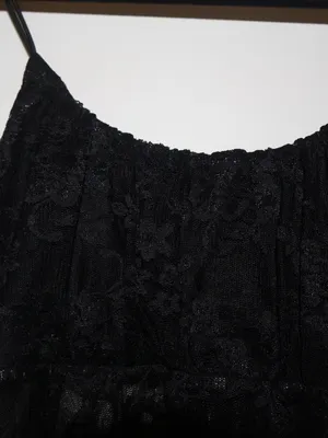 Just Polly New York Black Lace Babydoll Cami Top NWT Size S thumbnail 8