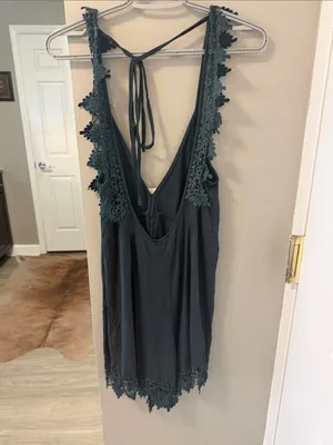 $85 NWT POL Gypsy boho romper western lace playsuit S thumbnail 9