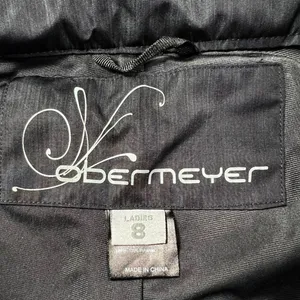 Obermeyer Women Metallic Grey Black Ski Snow Pants RECCO Size 8 Cargo Insulated thumbnail 6