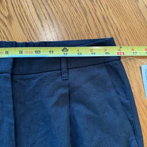 Old Navy‎ Pants Womens Medium High-Waisted Linen Blend Straight Zip Dress Pants thumbnail 7
