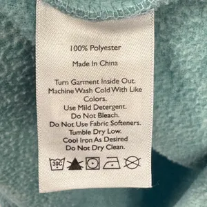 Eddie Bauer‎ Women's Quarter Zip Fleece Pullover Aqua Blue Medium Raglan Sleeve thumbnail 8