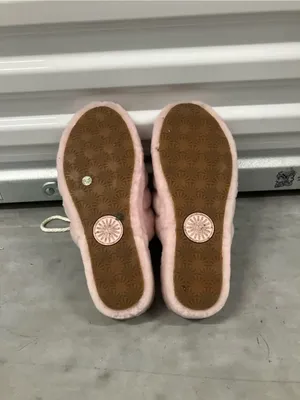 UGG Fluff Yeah Slide Women 11 Pink Sheepskin Platform Slingback Sandal Slippers thumbnail 7