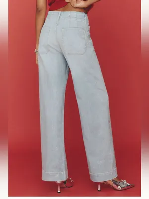 Anthropologie Maeve Collette Full Length Sparkle Jeans- size 26 thumbnail 2