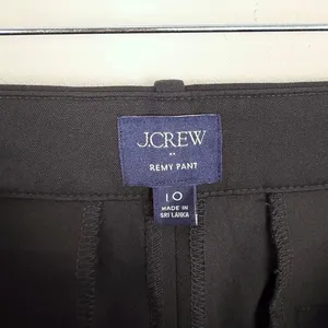 J.Crew Factory Remy Full Length High Rise Wide Leg Pant Trouser Black Size 10 thumbnail 8