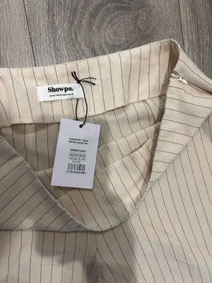 New Showpo Susannah Top Square Neck Bustier Top & Pants Pinstripe Fitted Capri Pants thumbnail 8