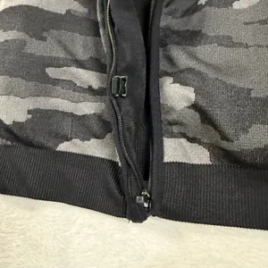 Avia XXXL Black Camo Zip Front Racerback Seamless Sports Bra‎ Running Yoga Hike thumbnail 5