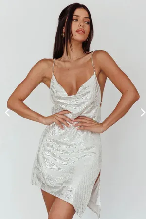 Selfie Leslie Sequin Party Dress thumbnail 2