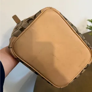 Coach Tan and Brown Signature Handbag thumbnail 9