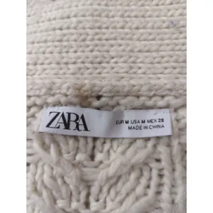 Zara Wool Blend Chunky Cream Button Down Oversized Cozy Cardigan Women's‎ Medium thumbnail 8