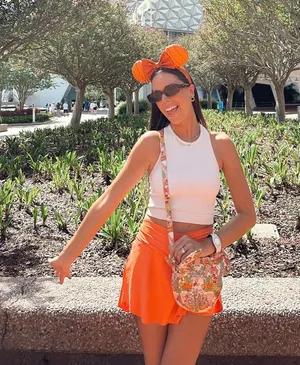 Amazon Orange Athletic Skirt with Shorts thumbnail 1