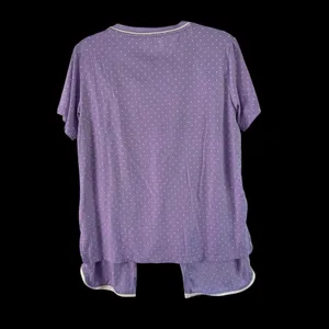 Flora Pajama Set Sleepwear Polka Dot V Neck Loungewear‎ Comfy Medium thumbnail 2