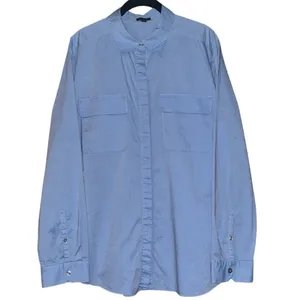 Ann Taylor Weekend Collection Chambray Utility Pocket Tunic Shirt Size XL thumbnail 2