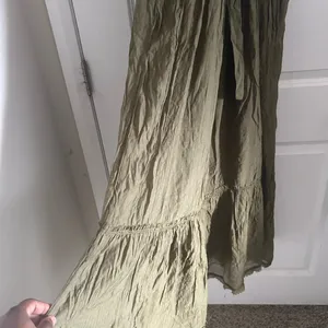 Free People Olive V-Neck Tiered Maxi Dress thumbnail 10