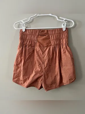 Free People FP Movement Rust Orange The Way Home Athletic Shorts Medium thumbnail 4