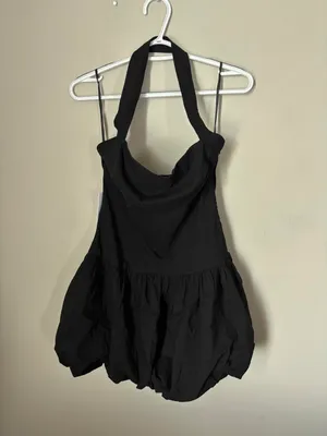 Princess Polly Gigli Bubble Hem Mini Dress Black Size 8 NWT thumbnail 5