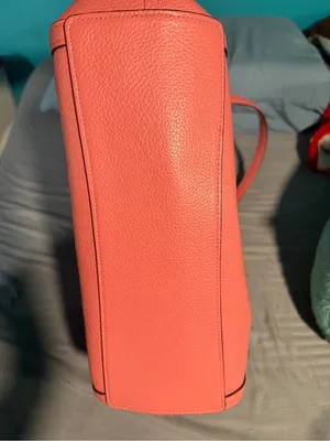 Coach Coral Pebbled Leather Shoulder Bag with Gold Hardware thumbnail 7